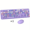 thumbnail image 1 of UBOTlE Color Wireless Computer Keyboard And Mouse Set, Round Keycap, USB Keyboard And Mouse Set, Efficient Typing | Fashion Accessories | Durable Construction, 2.4GHz Full Size Wireless Keyboard And, 1 of 13