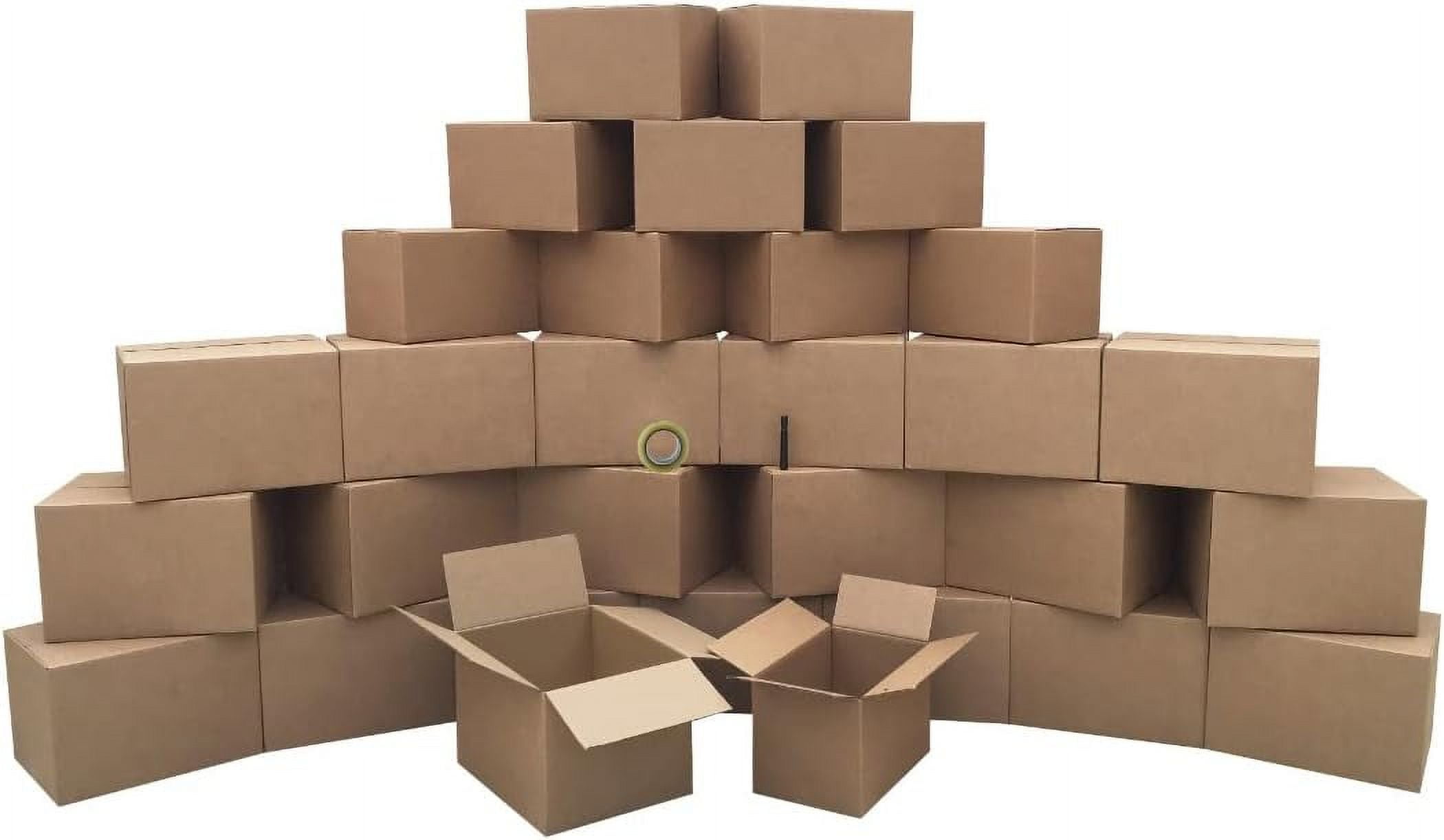 Bankers Box Paquete de 8 cajas de mudanza clásicas medianas, sin cinta con  asas reforzadas