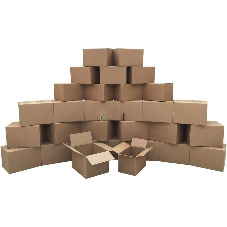 UBOXES Moving Boxes - Value Economy Kit #2 Qty: 30 Boxes & Moving Supplies,  Corrugated, Model:Moving Boxes Kit 2 Room Moving Kit 