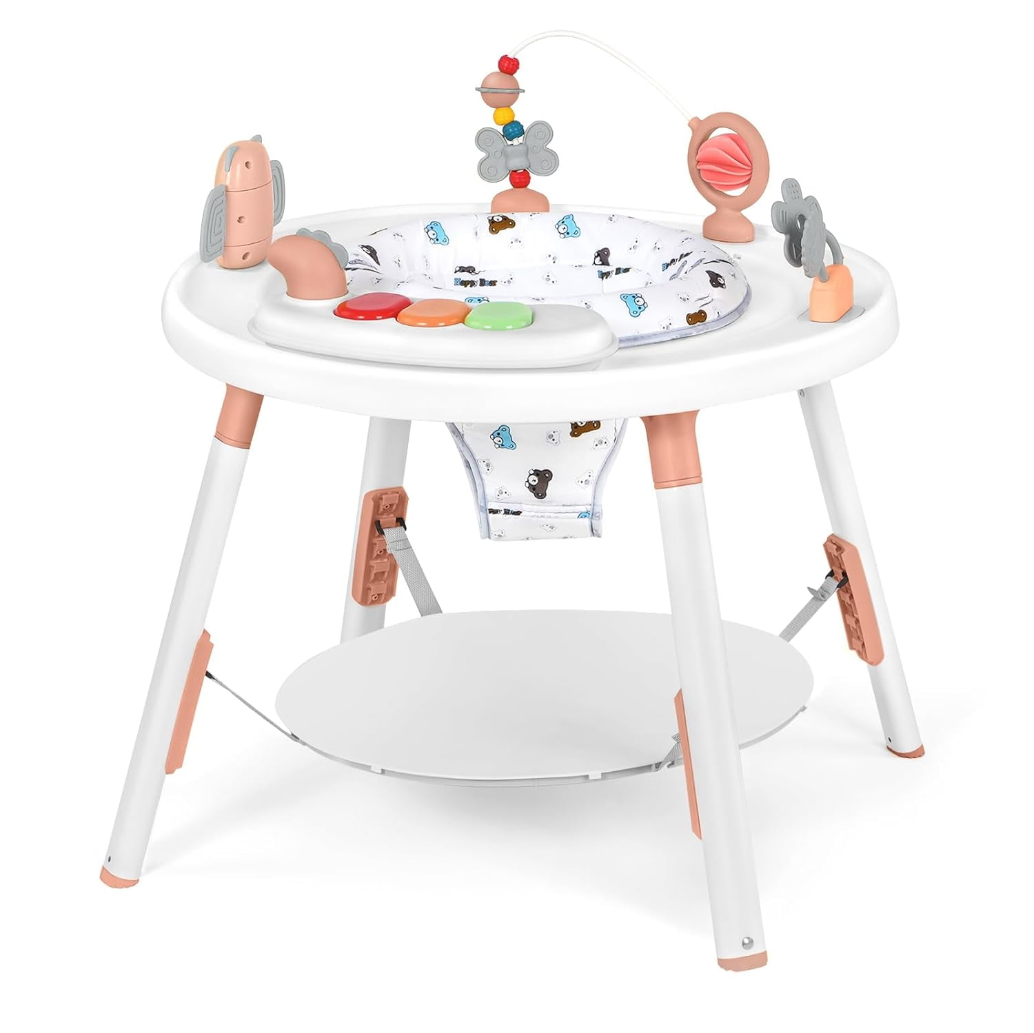UBRAVOO Baby Activity Center, 3-in-1 Baby Walker with Detachable Toys and 360 Swivel Seat - Ideal for Toddler Development and Entertainment