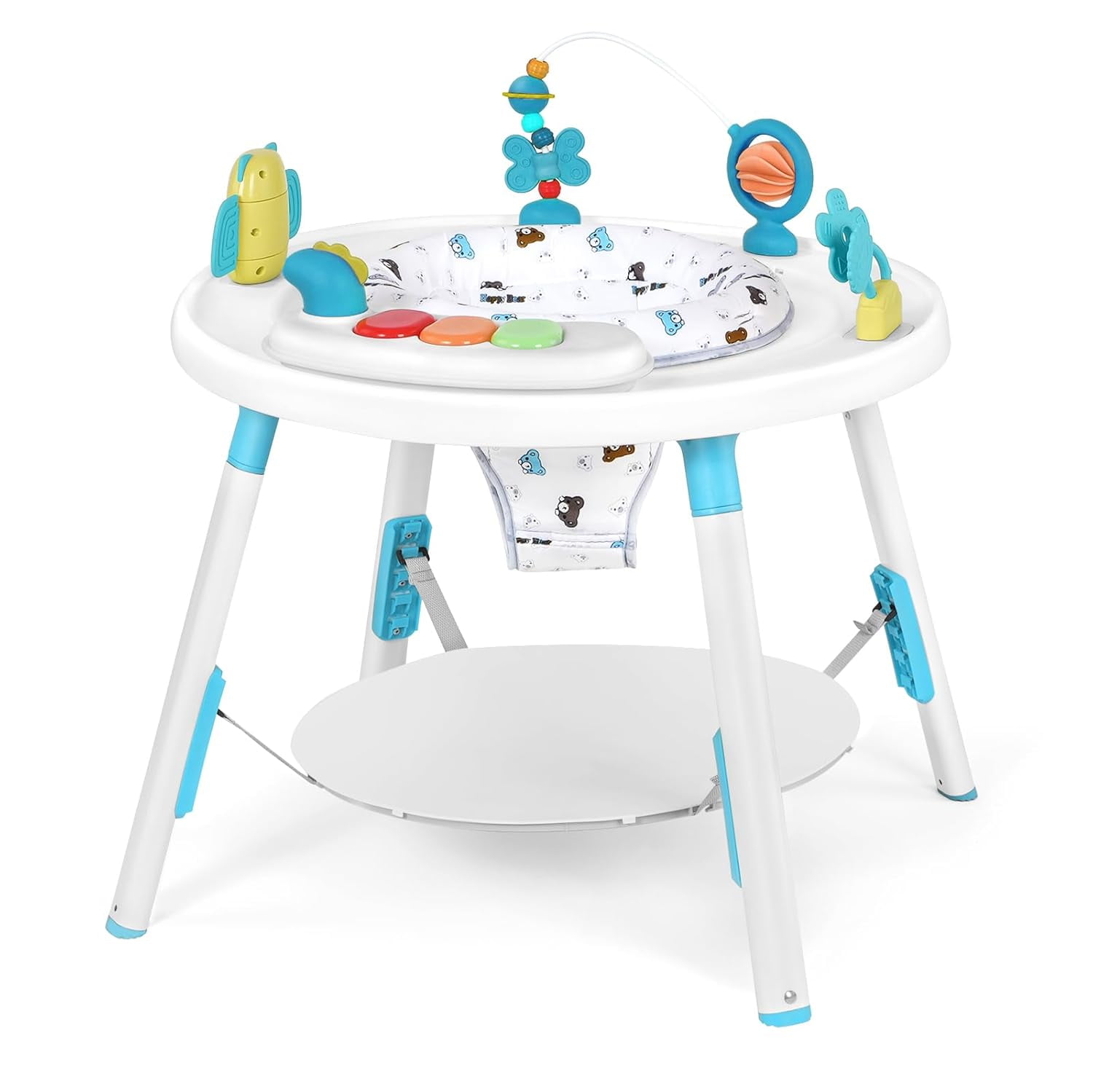UBRAVOO Baby Activity Center, 3-in-1 Baby Walker with Detachable Toys and 360 Swivel Seat - Ideal for Toddler Development and Entertainment