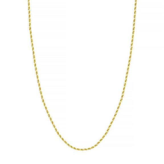 UBS014001588-10Y-20 10K Yellow Gold Diamond Cut Rope Chain - 2.15 mm - Lobster Lock