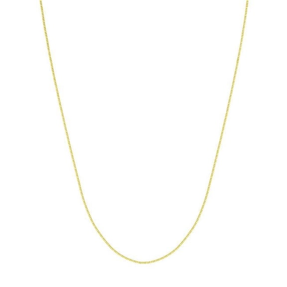 UBS016002472-14Y-20 14K Yellow Gold Box Chain - 0.55 mm - Spring Ring Lock - Elegant Design