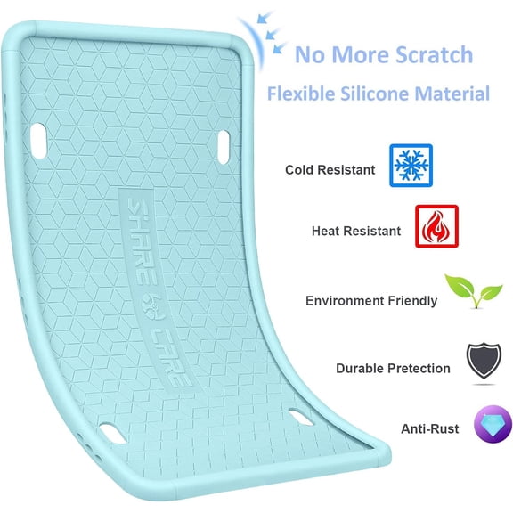 UBSWF-2 Pack Silicone License Plate Frame, Front Back License Plate Cover, License Plate Bracket Holder Rust-Proof Rattle-Proof Weather-Proof for US CA Standard Cars (Dark Blue)
