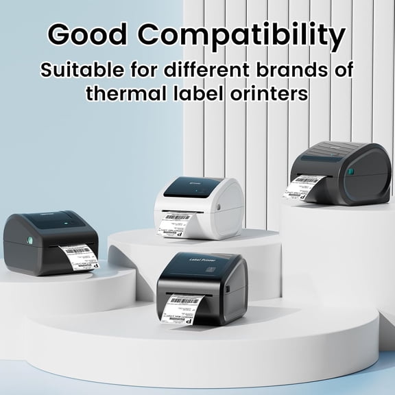 UBSWF-4x6 Thermal Labels, Shipping Address Label (Pack of 500 4x6 Roll Labels) - Compatible with JADENS, ASprink, Phomemo, Rollo, Zebra, and Other Shipping Label Printers
