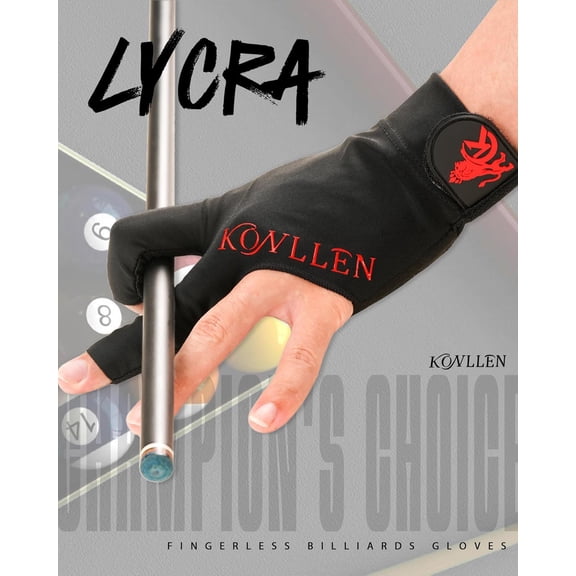UBSWF-Billiards Gloves for Left Hand/Right Hand L/XL Pool Gloves Professional Non-Slip Adjustable Breathable Snooker Gloves Popular Sizes for Men & Women