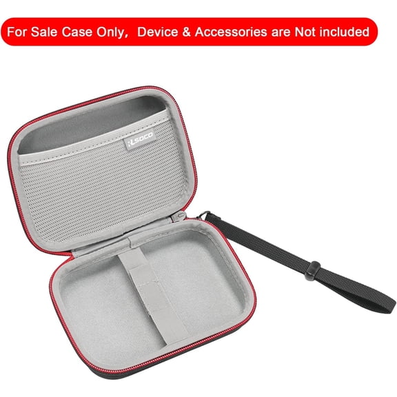 UBSWF-Carrying Case for Phomemo D30 Label Maker Machine & NIIMBOT D110/D11 Label Maker, Holds Label Tapes and Cable | Compact Design with YKK Zipper & Scratch Protection - Black (Case Only)