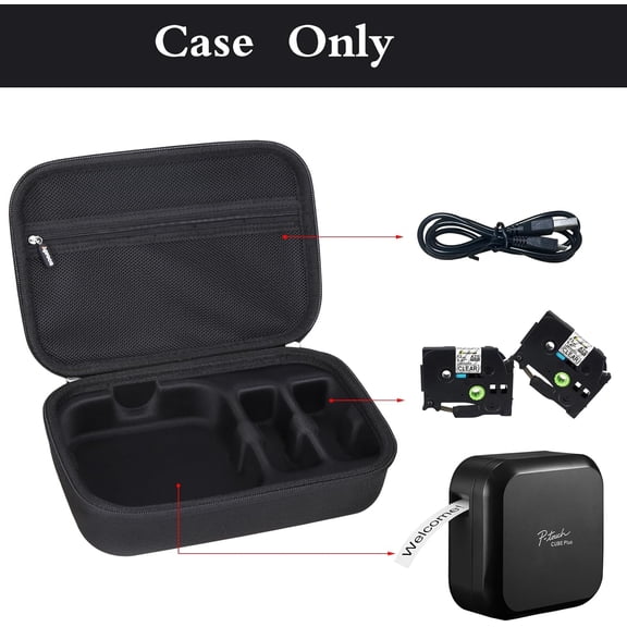 UBSWF-Case Compatible with Brother P-touch PT-P710BT CUBE Plus Bluetooth Label Maker, Portable Storage Bag for Accessories (Case Only)
