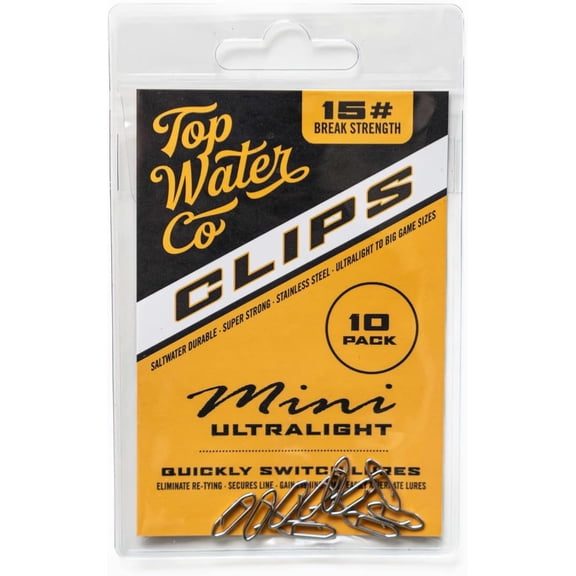 UBSWF-Co. Fishing Speed Clips - Durable Stainless Steel, Fast Lure Connector (Multiple Sizes)