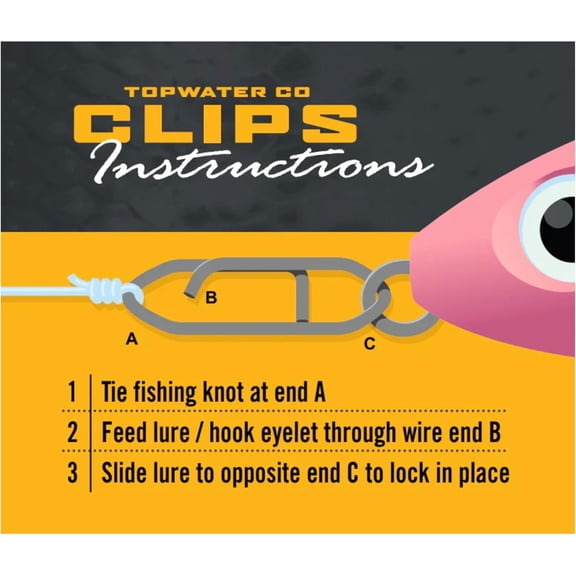 UBSWF-Co. Fishing Speed Clips - Durable Stainless Steel, Fast Lure Connector (Multiple Sizes)