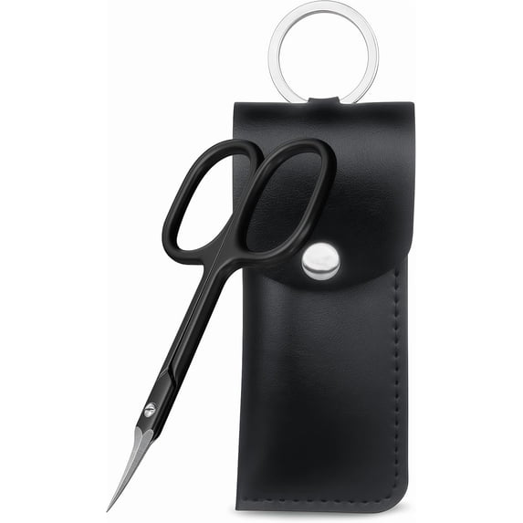 UBSWF-Cuticle Scissors Extra Fine Curved Blade,Precise Stainless Steel Professional Grooming Manicure Scissors for Nail, Eyebrow, Eyelash, Dry Skin