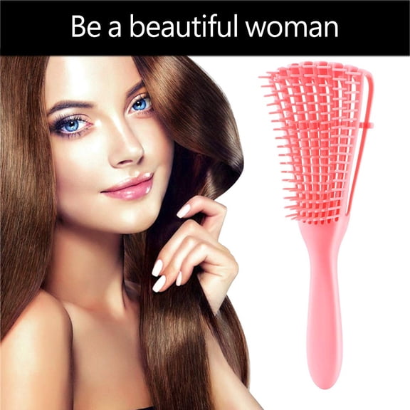 UBSWF-Detangling Brush for Afro American/African 3a to 4c Kinky, Wavy/Curly/Coily Hair - Scalp Massaging Comb for Thick/Long, Wet/Dry/Oily Hair (3 pcs, 3-Black)