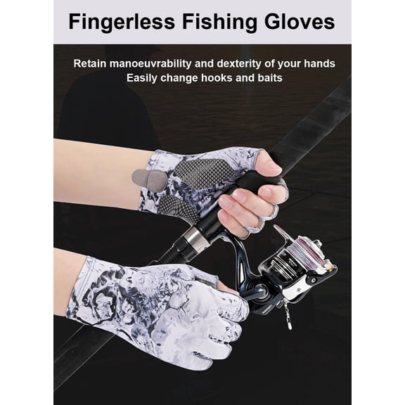 UBSWF-Fishing Gloves - Men & Women's UV Protection Sailing, Kayak, Paddling & Rowing Gloves