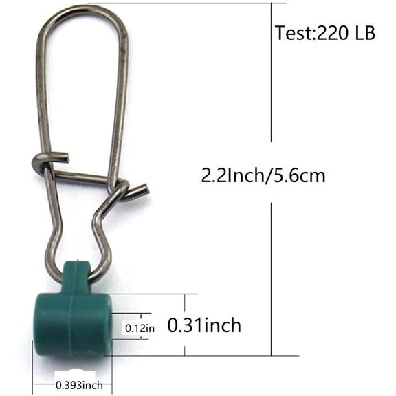 UBSWF-Fishing Line Sinker Slide with Duo Lock Snap Heavy Duty Sinker Size