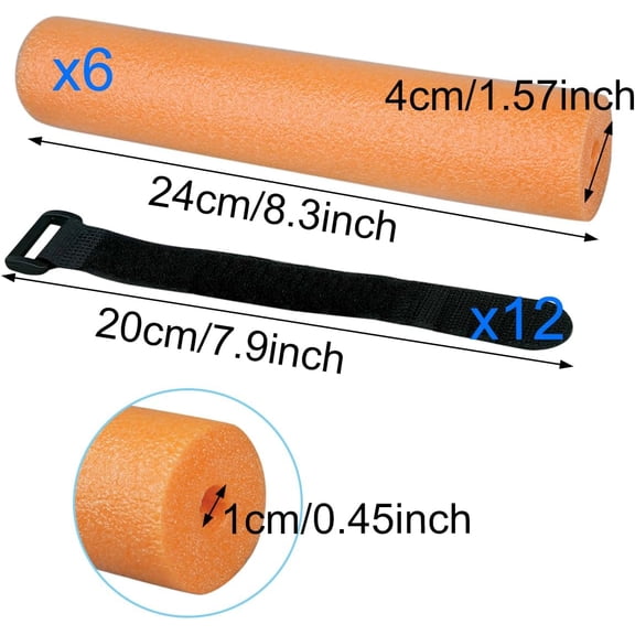 UBSWF-Fishing Rod Floats Tubes for Kayaking Pole Floaters Paddle Foam Floaties for Kayaks Boats