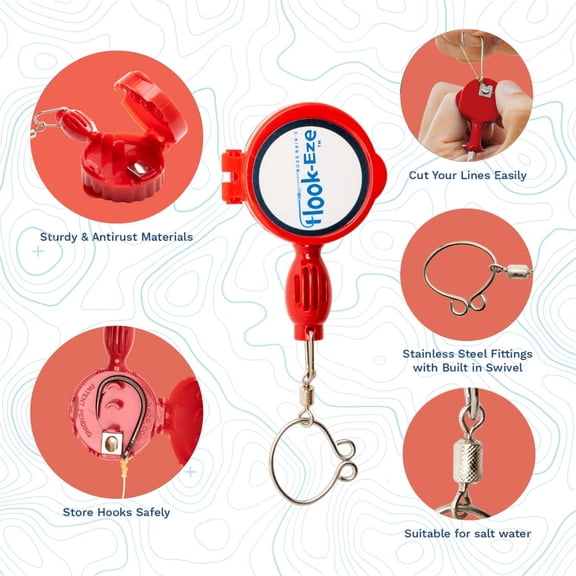 UBSWF-Fly Fishing Accessories - Fishing Knot Tying Tool for Tying Fishing Line to Hooks - Fishing Gear and Equipment, Gadget to Tie Knots Quick and Easy - Fishing Gifts for Men