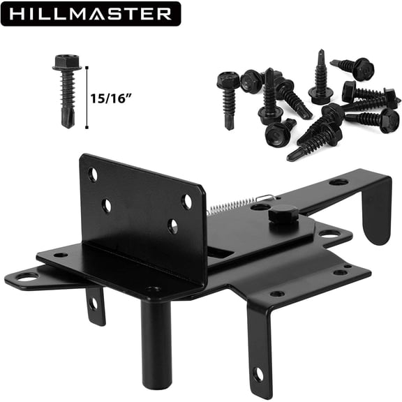 UBSWF-Heavy Duty Self-Locking Gate Latch for Wooden Fence, Post Mount Automatic Gate Lock Gravity Door Latch Hardware for Secure Pool, Outdoor Garden, Metal Gates Vinyl Fence, Black Finish