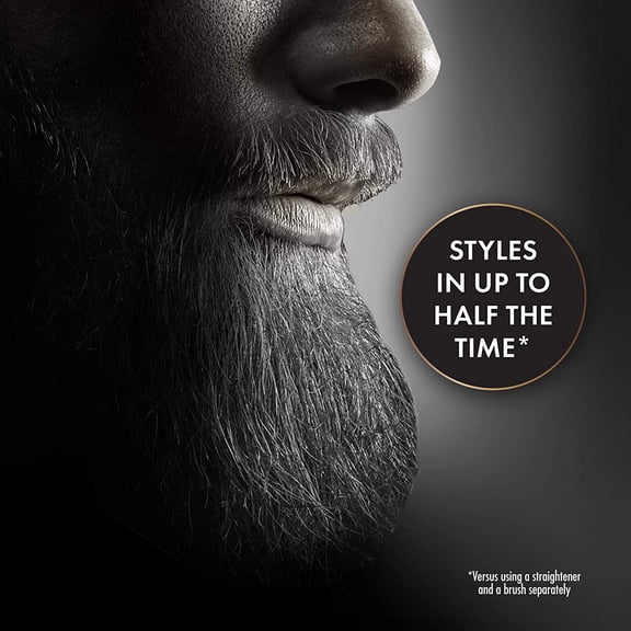 UBSWF-Hot Tools Mens Beard Straightener Brush| For a Smooth Finish
