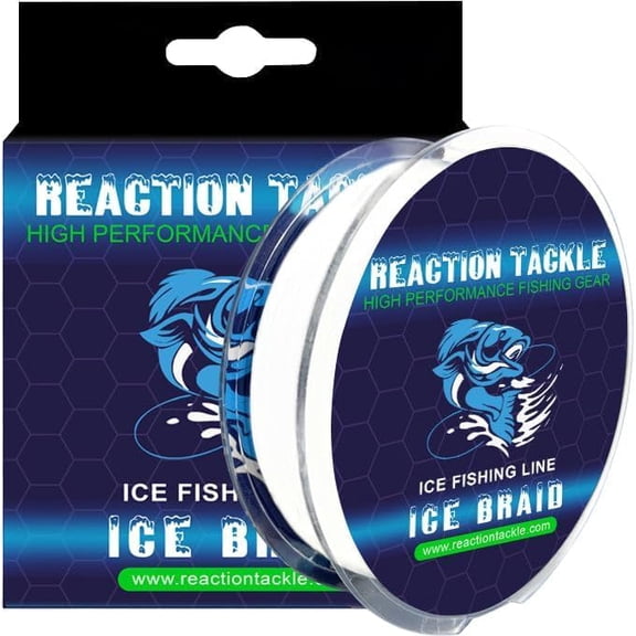UBSWF-Ice Braid 8 Strand Braided Ice Fishing Line, Tip-Up Line, Zero Stretch Zero Memory Abrasion Resistant Cold Water Braid, 150 Yard Spool