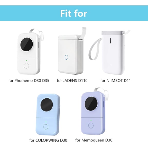 UBSWF-Label Printer Case Compatible with Nelko P21 Bluetooth Label Printer / PhomemoD30 D35 Labeler for Portable Bluetooth Label Printers and Accessories-Blue(Case Only)