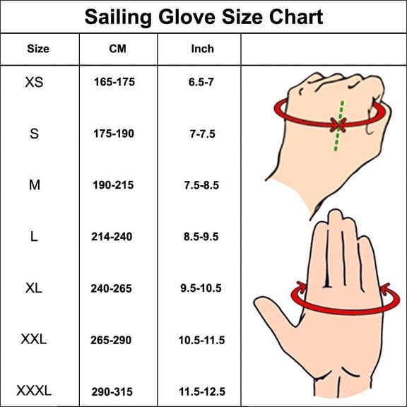UBSWF-MRX Sailing Gloves for Men & Women 3/4 Finger Grip Great for Sailing, Yachting, Paddling, Kayaking, Fishing, Dinghying Water Sports