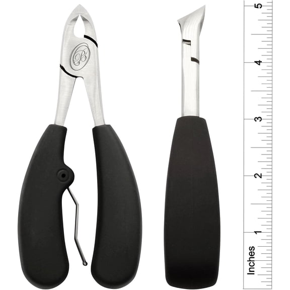 UBSWF-Podiatrist Toenail Clippers, Professional Pedicure Clippers for Thick and ingrown toenails, Perfect for Men and Seniors. with a Super Sharp Curved Blade, These Clippers Make an Ideal Grooming T