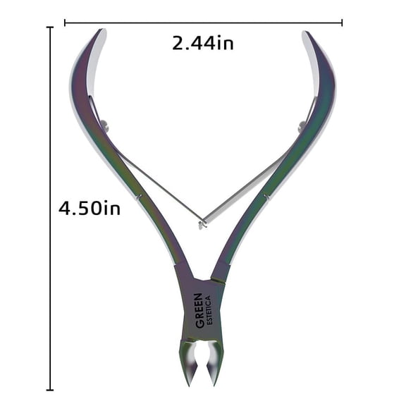 UBSWF-Professional Cuticle Trimmer Nail Cuticle Cutter Stainless Steel Cuticle Nippers with Sharp Blades of Cuticle Remover Clippers Manicure Tools Double Spring for Nail Care Pedicure Nail Tools (Mu