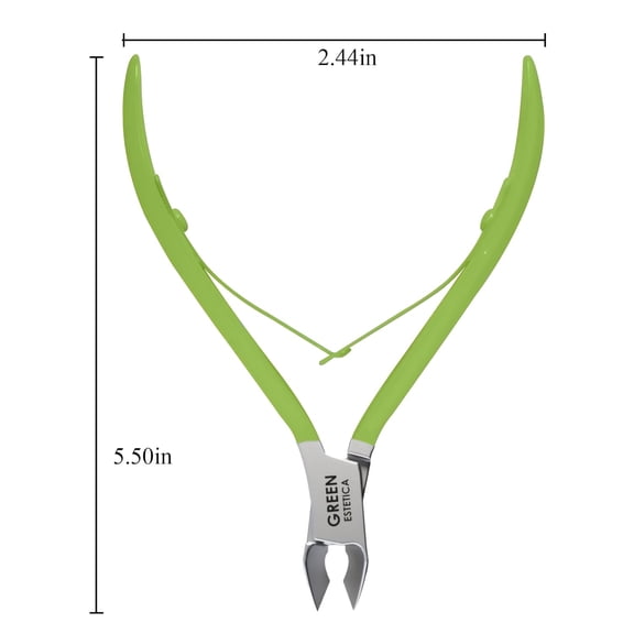 UBSWF-Professional Cuticle Trimmer Nail Cuticle Cutter Stainless Steel Cuticle Nippers with Sharp Blades of Cuticle Remover Clippers Manicure Tools Double Spring for Nail Care Pedicure Nail Tools (Gr