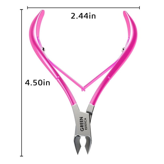 UBSWF-Professional Cuticle Trimmer Nail Cuticle Cutter Stainless Steel Cuticle Nippers with Sharp Blades of Cuticle Remover Clippers Manicure Tools Double Spring for Nail Care Pedicure Nail Tools (Pi