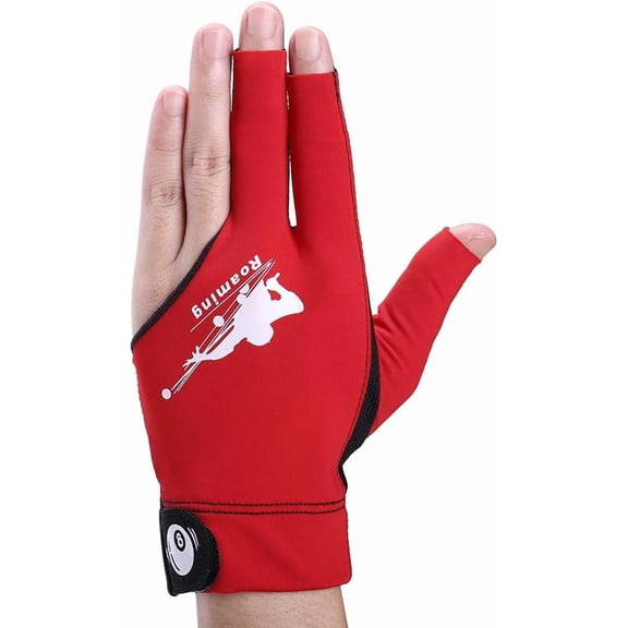 UBSWF-Quick-Dry Breathable Billiard Pool Gloves, Shooters Snooker Cue Sport Glove for Left or Right Hand Option