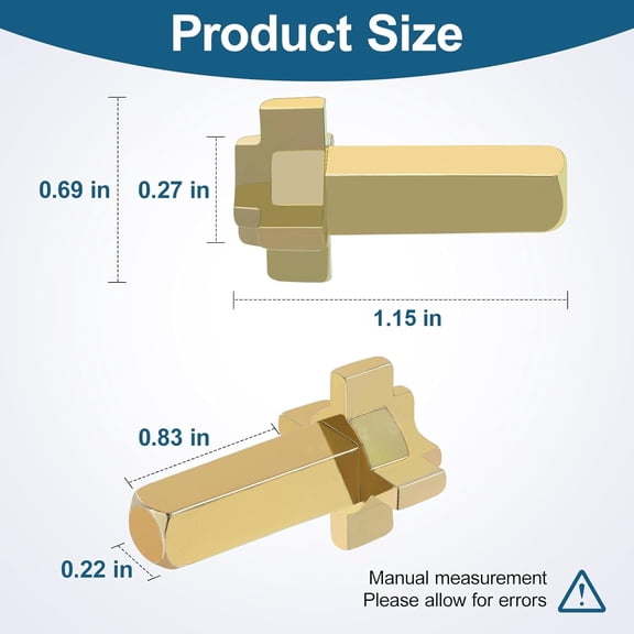UBSWF-Replacement Andersen Hinged Door Lock Actuator 2579542, Compatible with Andersen 400 Series Frenchwood Hinged in-Swing & Out-Swing Doors Handle, from 1988 to Present (2 Pack)