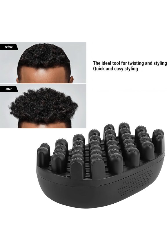 -Rubber Curling Hair Brush - Twist King Sponge for Afro Hair, Washable Curl Sponge Styling Tool (Small Tooth)