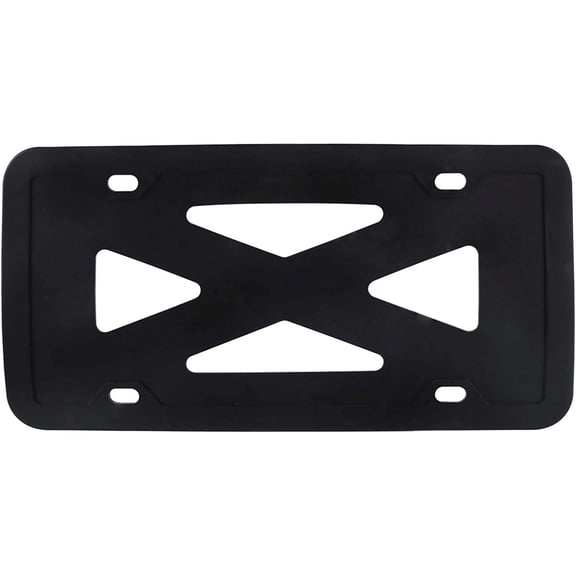 UBSWF-Silicone License Plate Frame with Patented Design | Rattle-Proof, Weather-Proof, Rust-Proof Silicone License Plate Holder Compatible for All Car | Black
