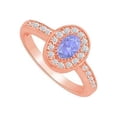thumbnail image 1 of UBUNR83376AGVR7X5CZTZ December Birthstone Tanzanite Halo Ring with CZ, 1 of 1