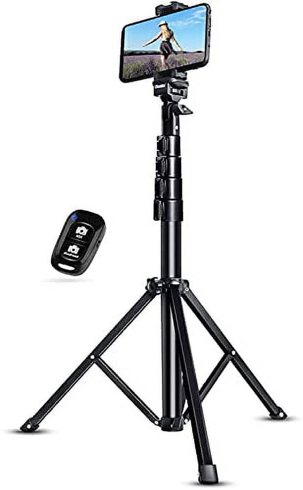 Selfie Stick Tripod with Remote Phone Recording Stand, Travel Tripod for  iPhone Cell Phones, Cellphone Filming Tripod Travel Necessories Gift for  Men