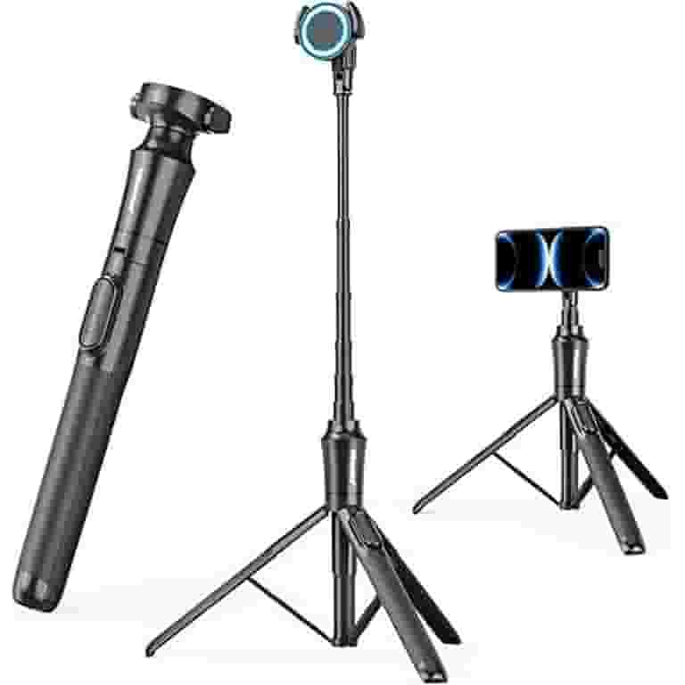 UBeesize 62'' Magnetic Selfie Stick Phone Tripod with Wireless