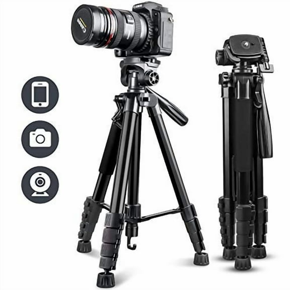 UBeesize 67? Camera Tripod with Travel Bag, Cell Phone Tripod with Bluetooth Remote and Phone Holder, Compatible with All Cameras, Cell Phones, Projector, Webcam, Spotting Scopes