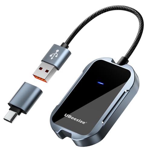 UBeesize Wireless CarPlay Adapter (2025) Seamless Wireless Upgrade for 2017+ Cars | iPhone & Android Compatible
