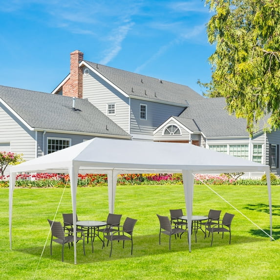 UBesGoo 10' X 20' Outdoor Canopy Party Wedding Tent Gazebo Pavilion W/ No Sidewall White