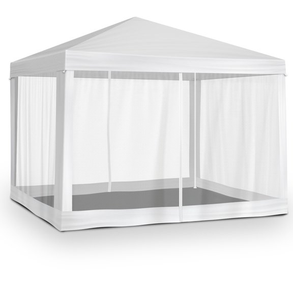 UBesGoo 10' x 10' Canopy Party Tent Wedding Patio w/ Mosquito Net White