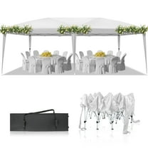 UBesGoo 10'x20' Canopy Pop Up Wedding Party Tent Folding Gazebo Beach Canopy W/ Carry Bag-White