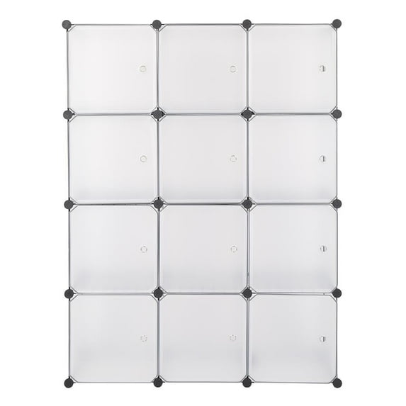 UBesGoo 12 Cubes Modular Portable Closet Wardrobe Clothes Organizer Plastic
