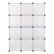 UBesGoo 12 Cubes Modular Portable Closet Wardrobe Clothes Organizer Plastic