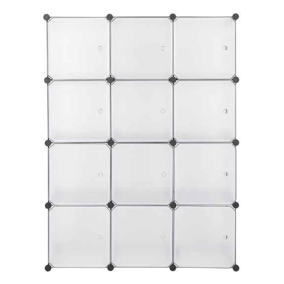 UBesGoo 12 Cubes Modular Portable Closet Wardrobe Clothes Organizer Plastic