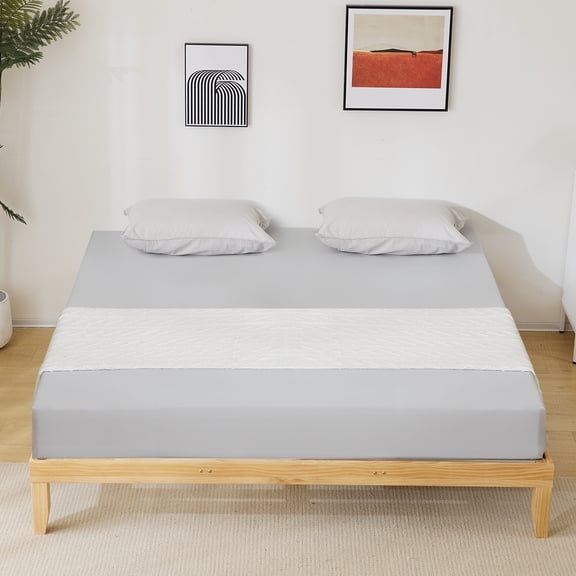UBesGoo 12" Wood Platform Bed Frame / Solid Wood / Mattress Foundation with Wood Slat Support / No Box Spring Needed, King
