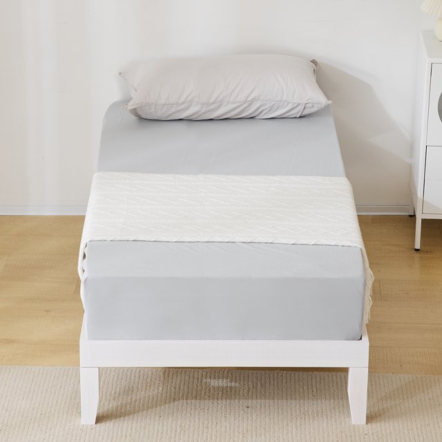 UBesGoo 12" Wood Platform Bed Frame / Solid Wood / Mattress Foundation