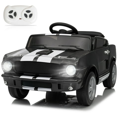 UBesGoo 12V Licensed Shelby Electric Ride on Car, Kids Powered Ride On Toy Car, w/ Parent Remote Control, Black