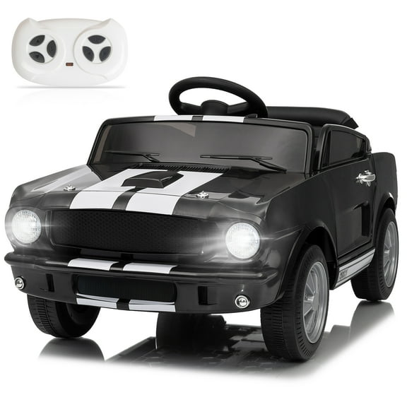 UBesGoo 12V Licensed Shelby Electric Ride on Car, Kids Powered Ride On Toy Car,  w/ Parent Remote Control, Black