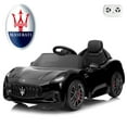 thumbnail image 1 of UBesGoo 12V Licensed Maserati Kids Ride-On Car w/ Remote Control, 3 Speeds, LED Headlights - Black, 1 of 8