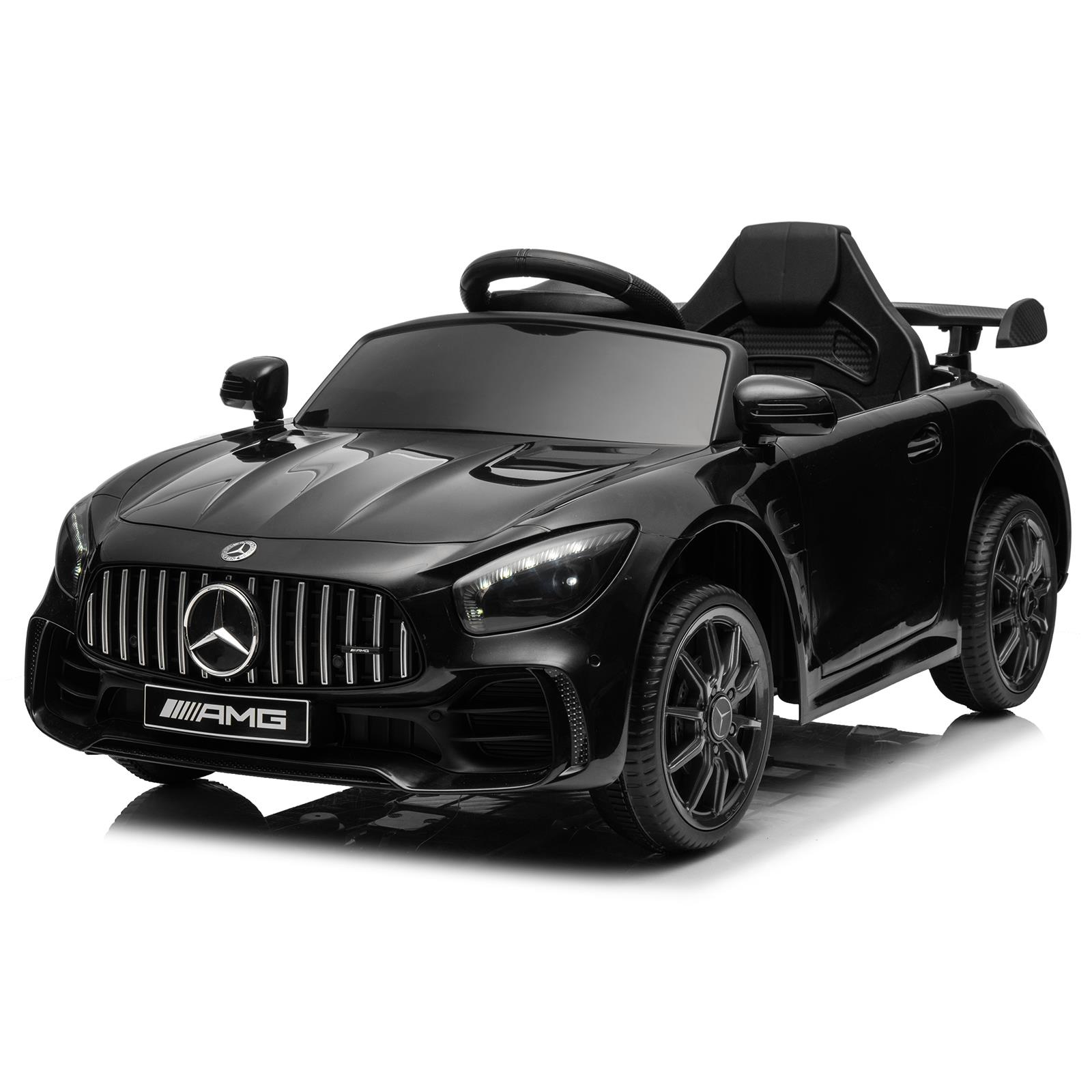 UBesGoo 12V Licensed Mercedes-Benz Electric Ride on Car Toy for Toddler Kid w/ Remote Control, LED Lights, Black - image 1 of 11